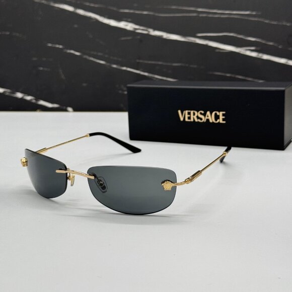 NEW MOD 2279 1002/87 VERSACE SUNGLASSES VE2279 100287 DARK GREY VE2279 1002/87